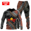  Custom name Aboriginal dots Zip pattern printed Combo Hoodie And Sweatpant