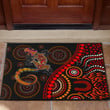 Aboriginal Decors Australian Gifts Lizard sun style Door Mat Pi