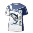  Custom name Tuna fishing Catch and Release D Design Combo T-Shirt Short