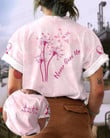  FLAMINGO - DANDELION - Breast Cancer Awareness Tshirt