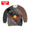  Custom name Aboriginal dots Zip pattern printed shirts for Kids