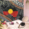  Aboriginal dots Zip pattern Printed Wall Tapestry