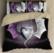  Dragon Couple Art Purple And White Bedding Set DQB-TQH
