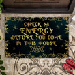  Check Your Enery Wicca Door Mat