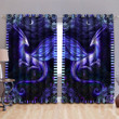  Purple Dragon Art In The Night Window Curtains DQB-TQH