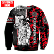  Customize Name Firefighter Combo Sweater + Sweatpant