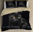  Cute Black Cat On The Night Bedding Set MH
