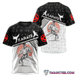  Customize Name Karate Combo T-Shirt And Board Short