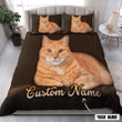  Customize Name Tabby Cat Bedding Set MH