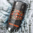  Firefighter Symbol Customize Name Stainless Steel Tumbler MH