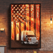  Trucker Portrait Canvas Print - Wall Art DA