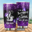  Butterfly D Printed Stainless Steel Tumbler