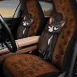  Angry Cat Sit Down D design print Car Seat Covers