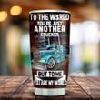  Trucker My World Personalized Stainless Steel Tumbler