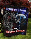  Dragon heart of a wolf, soul of a dragon quilt