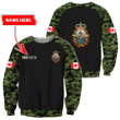 Personalized Name Canadian Armed Forces Sweatshirts