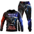  Dragon heart of a wolf, soul of a dragon hoodie sweatpants combo