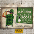 Juneteenth  Personalized Golf Poster Horizontal