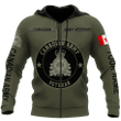  Personalized Name Canadian Army Zip hoodie