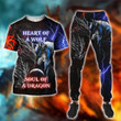  Dragon heart of a wolf, soul of a dragon t-shirt sweatpants combo