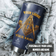  Stainless Steel Tumbler Freemason Personalized Lodge, Name, Number