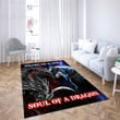  Dragon heart of a wolf, soul of a dragon rectangle rug