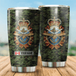 Personalized Name Canadian Veteran Stainless Steel Tumbler