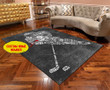  Personalized All Over Printed RECTANGLE HOCKEY GIFT AREA RUG Personalized Custom Number