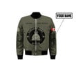  Personalized Name Canadian Army Boomber Jacket
