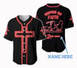  Personalized Name Rodeo Baseball Shirt Golden Roping On Faith