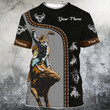  Personalized Name Bull Riding Unisex Shirts Dark