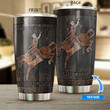  Personalized Name Rodeo Stainless Steel Tumbler Bronc Riding