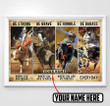  Personalized Name Bull Riding Poster