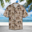  Bull Riding Tropical Hawaii Shirt Rodeo Pattern