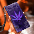  weed Printed Leather Wallet DA