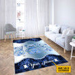  Personalized Teddy Blue Color Rug