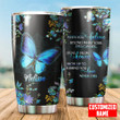  Personalized Name Butterfly Steel Stainless Tumbler A