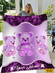 Teddy Bear Custom Name Blanket