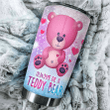  Customized Name Teddy Bear Steel Stainless Tumbler NH