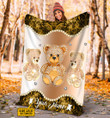  Customized Name Teddy Bear Blanket .S