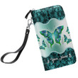  Personalized Butterfly Printed Leather Wallet