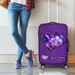  Customized Name Butterfly Printed Luggage Cover