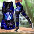  Blue Butterfly Combo Legging + Tanktop Blue Color