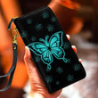  Custom Name Butterfly Leather Wallet
