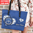  Personalized Nursing CNS Printed Leather Tote Bag