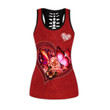  Red Butterfly Combo Legging + Tanktop