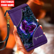  Customized Name Butterfly Printed Leather Wallet