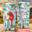  Personalized Cardinal Love Stainless Steel Tumbler