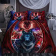  Dragon and wolf bedding set