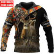 Deer Hunting Personalized D Printed Hoodie, T-Shirt for Men and Women